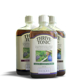 Millcreek Herbs Thrive Tonic for natural stress relief and imrpoved vitality